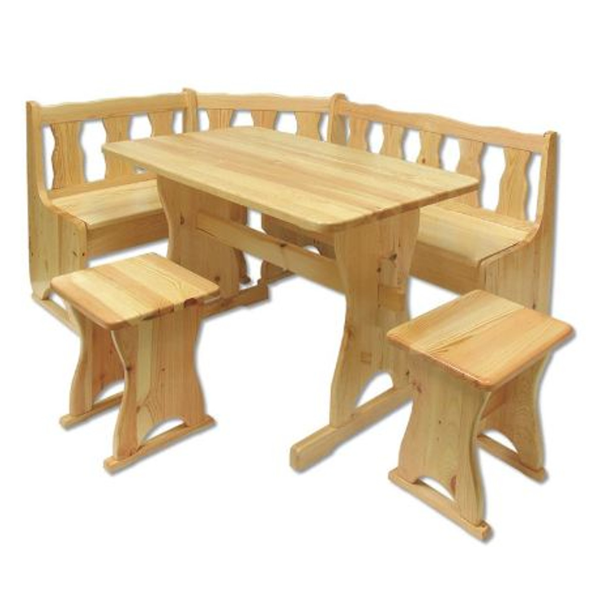 деревянные угловые скамьи для кухни